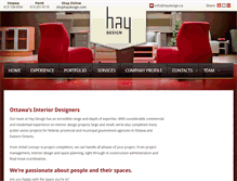 Tablet Screenshot of haydesign.ca